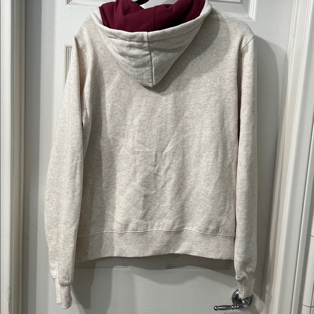 Disney Winnie the Pooh Zip Up Hoodie Cream Graphic Sweatshirt NWT Size Large - Picture 4 of 4